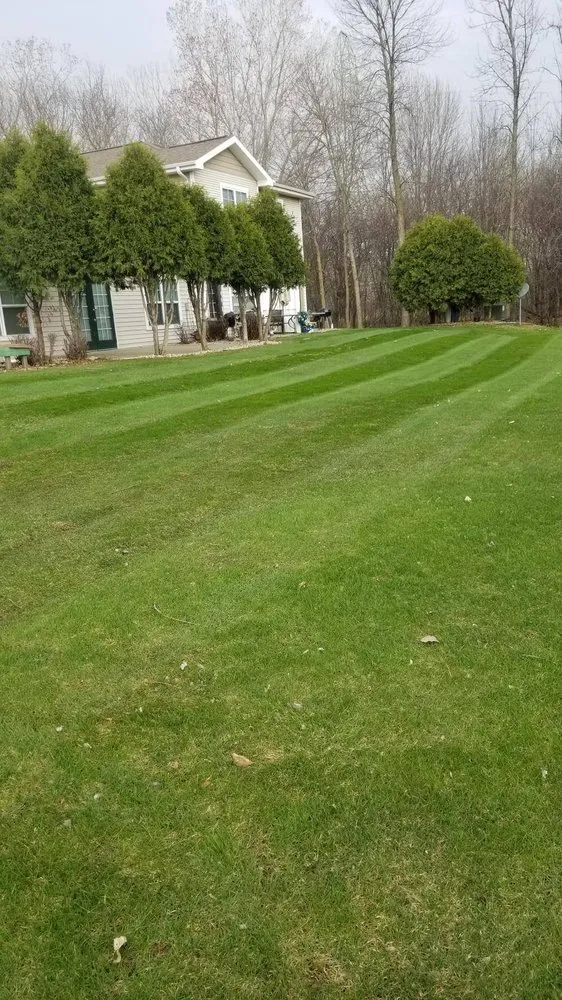 Custom yard cleanup service with custom design across Appleton, WI - Fox Valley Lawn Mowing