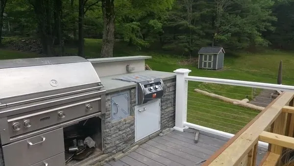 Custom residential landscaping for beautiful yards across Kingston, NY - Francisco Stone work