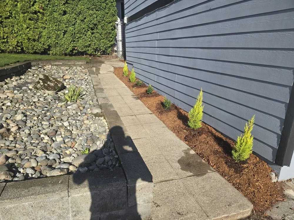 Custom residential landscaping with custom design in Lacey, WA by Francisco V Landscaping and Fencing
