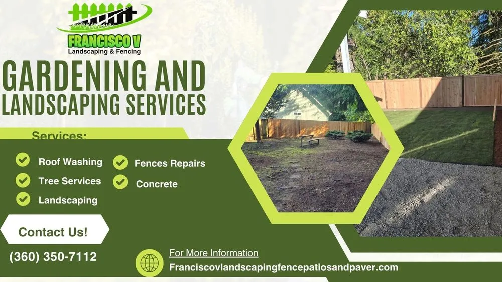 Reliable garden landscaping experts serving Lacey, WA - Francisco V Landscaping and Fencing