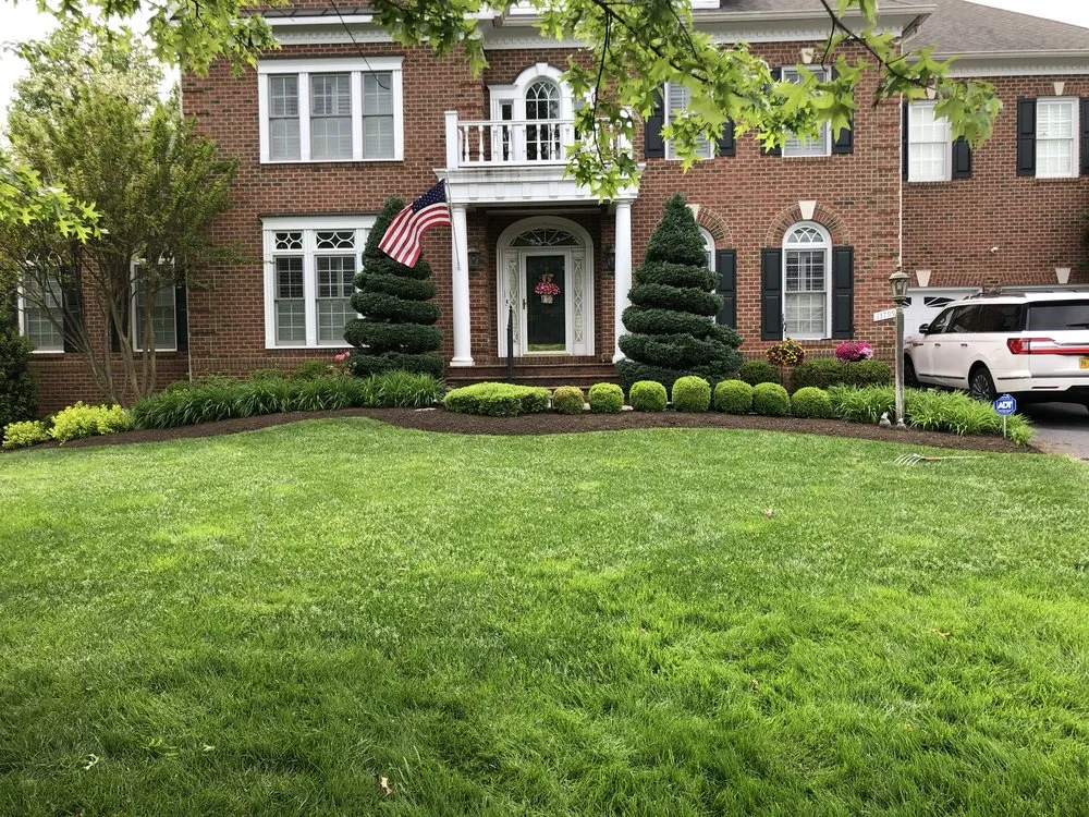 Custom landscape installation for outdoor upgrades across Chantilly, VA - Franco American Mowing