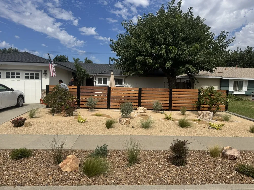 Affordable landscape installation with custom design in North Tustin, CA by Franco Landscape