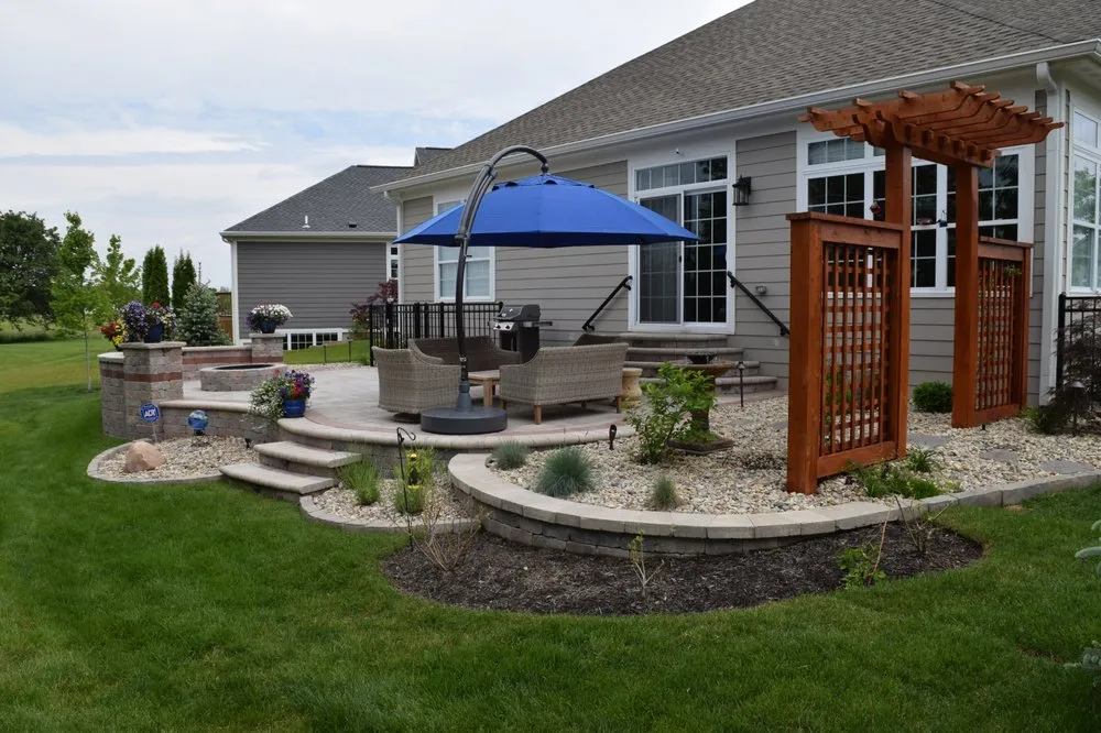 Professional landscape design in Brownsburg, IN by Franco Landscaping