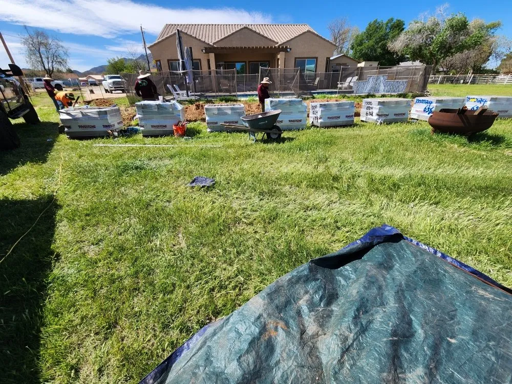 Custom outdoor landscaping for year-round maintenance in Mesa, AZ by Francysco Landscaping