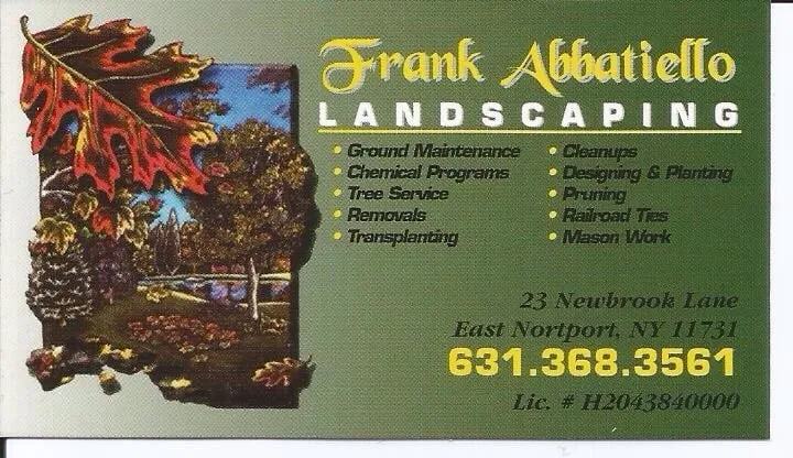 Professional landscape installation with custom design in Westbury, NY by Frank Abbatiello Landscaping