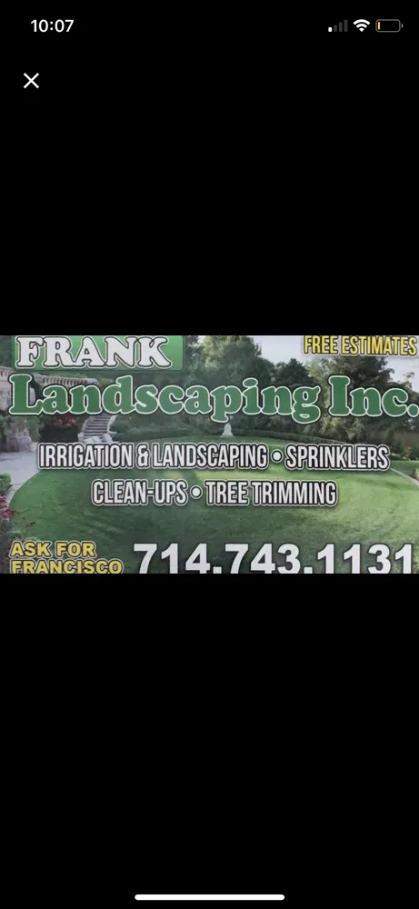 Expert residential landscaping in Riverside, CA by Frank landscaping