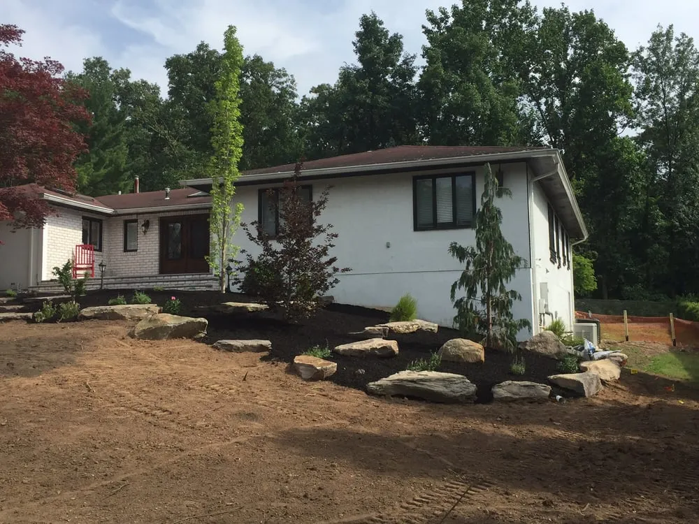 Custom lawn mowing service for beautiful yards in West Nyack, NY by Frank Millers Landscaping