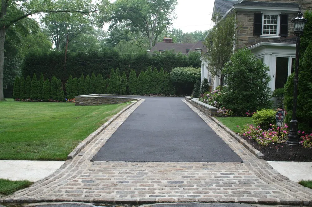 Custom landscape installation in Radnor, PA by Frank O' Sullivan Landscaping