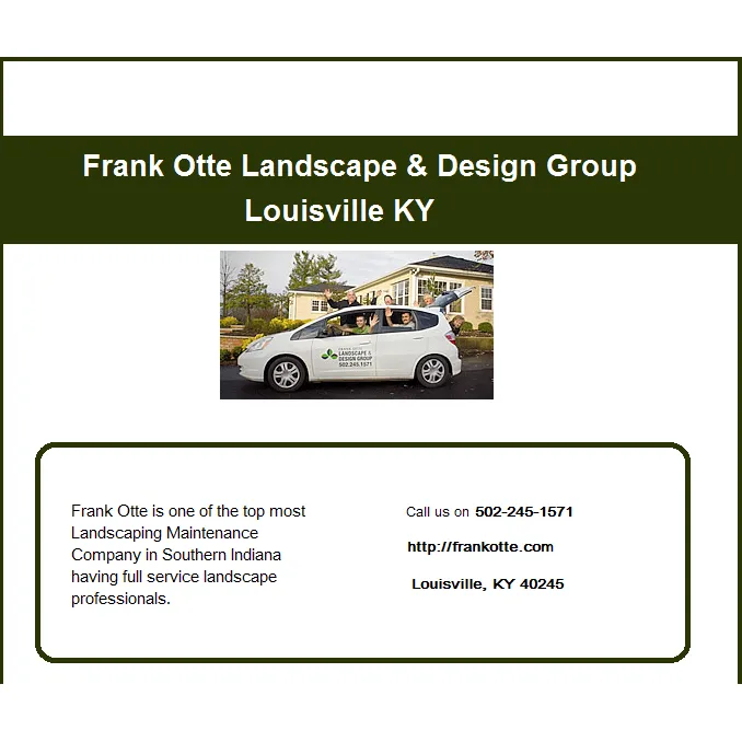 Custom landscape installation experts serving Louisville, KY - Frank Otte Landscape & Design Group