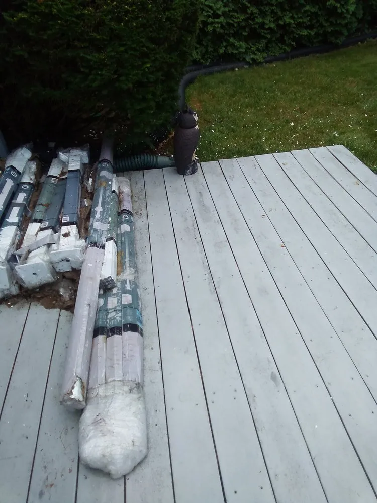 Professional yard cleanup service for residential properties in Corning, NY by Frankel's Yard & Odd Jobs