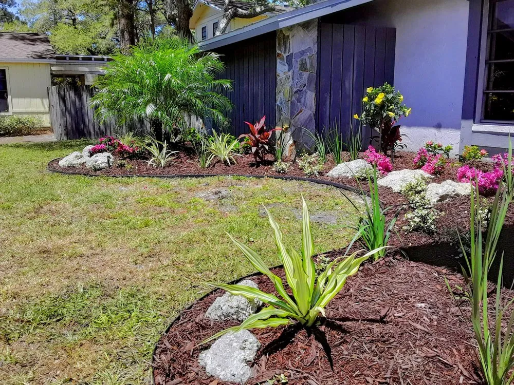 Professional residential landscaping in North Port, FL by Franklin's Landscape