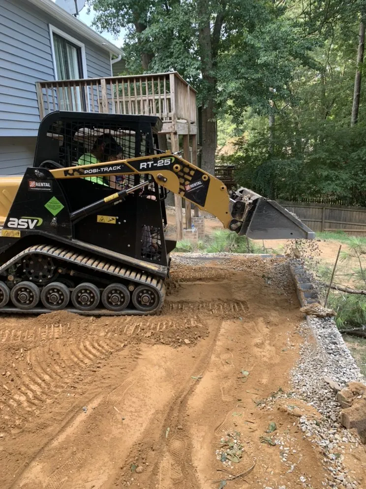 Custom landscape installation in DULUTH, GA by Franko's Construction