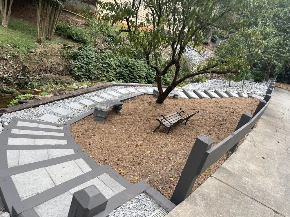 Custom garden landscaping for year-round maintenance in DULUTH, GA by Franko's Construction