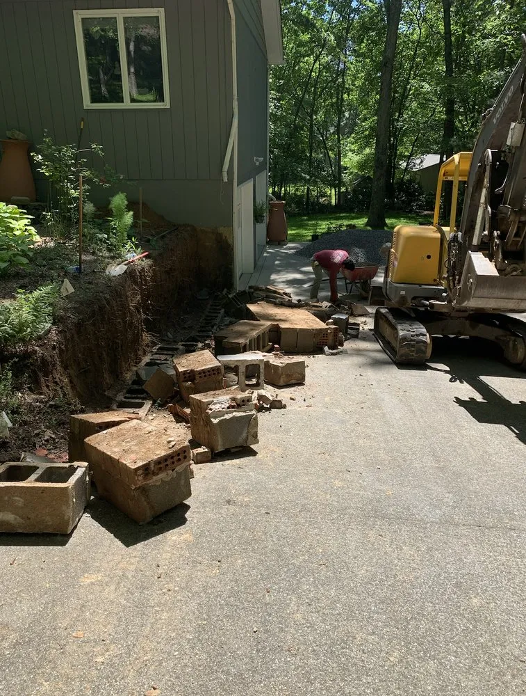 Local landscape installation for residential properties in Hendersonville, NC by Frank's Hardscape