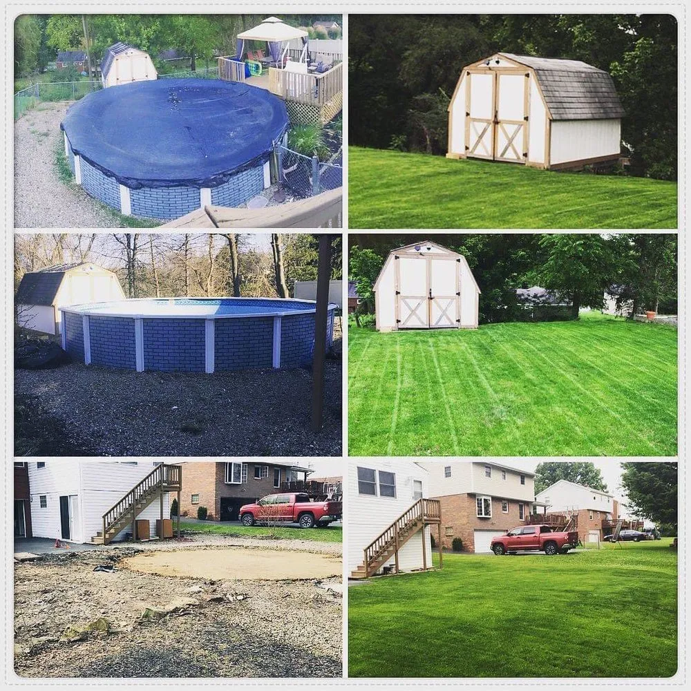 Custom landscape installation in Bethel Park, PA by Frank’s Landscaping