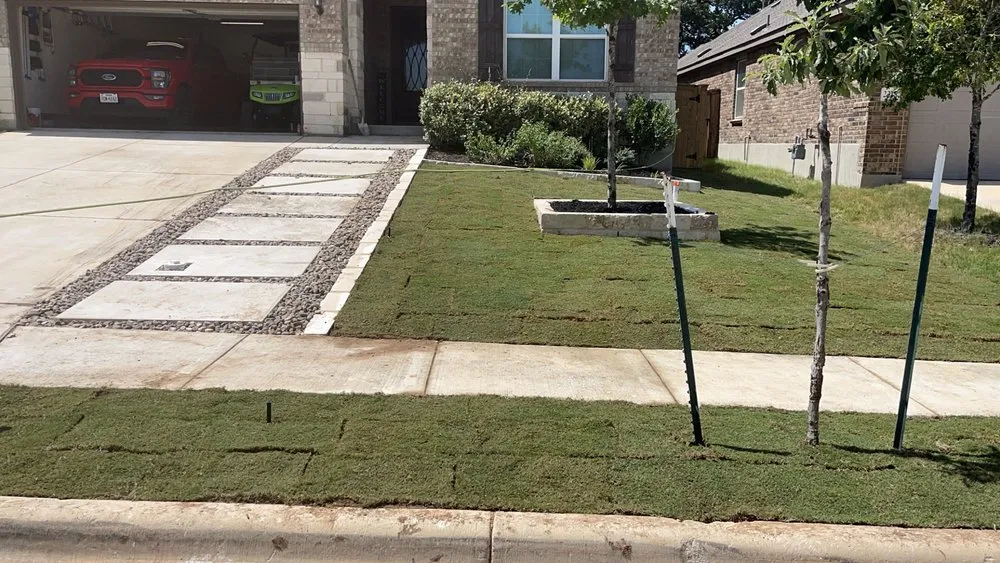 Affordable landscape design with custom design in New Braunfels, TX by Franks Landscaping Company