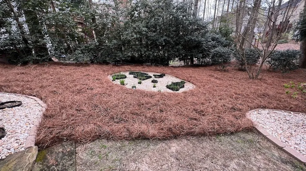 Local garden landscaping in Buford, GA by Frank's Lawn Maintenance
