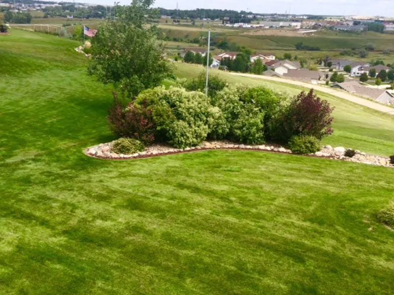 Custom landscaping services for beautiful yards in Bismarck, ND by Franks Lawn Service