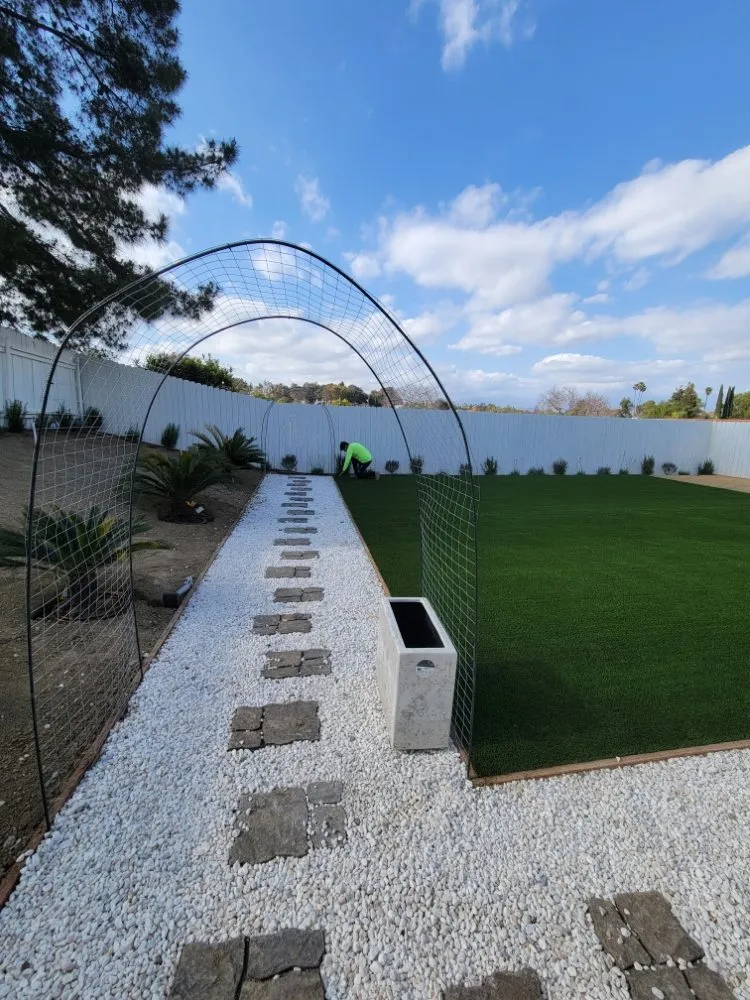 Custom landscape design for residential properties in Yorba Linda, CA by Freddy's Landscaping