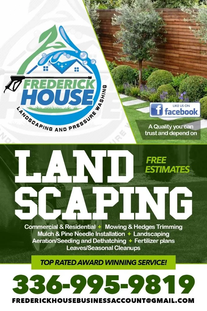 Professional lawn mowing service experts serving Rural Hall, NC - Frederick House