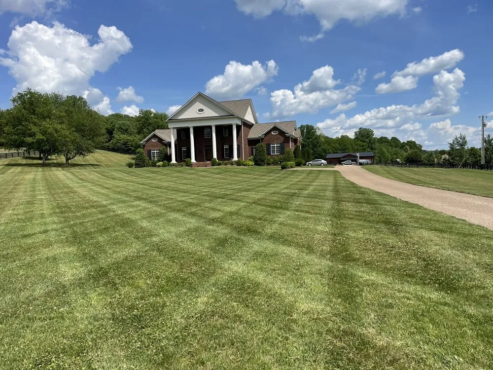 Custom landscape installation in Columbia, TN by Frederick Lawn Care