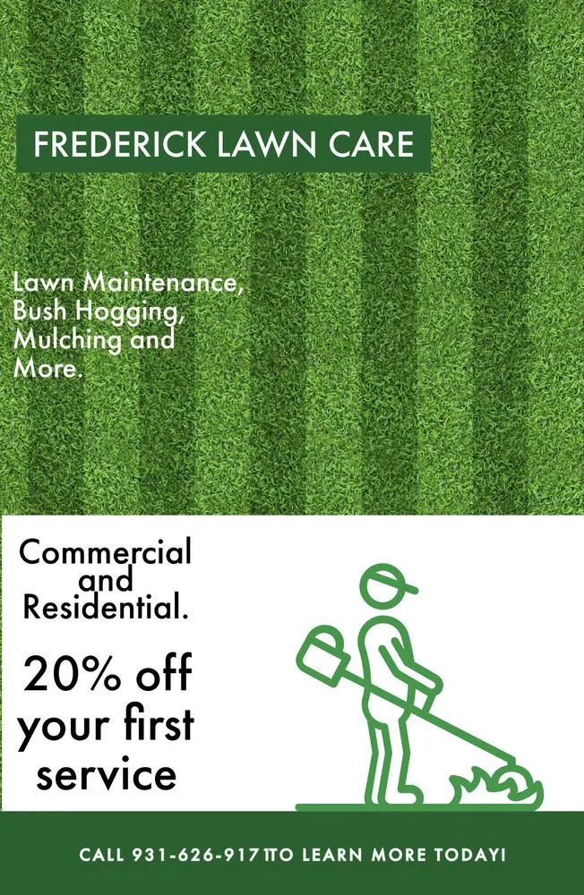 Top-rated lawn mowing service for beautiful yards across Columbia, TN - Frederick Lawn Care