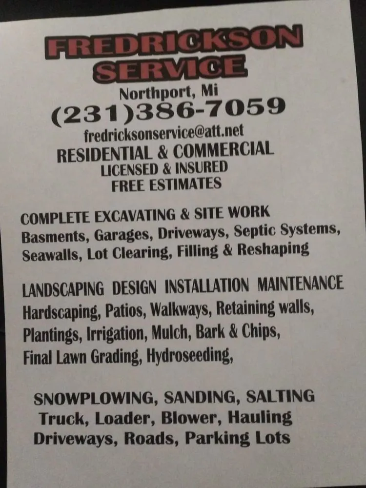 Expert landscaping services experts serving Northport, MI - Fredrickson Service
