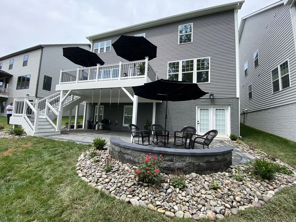 Custom lawn mowing service for residential properties in Germantown, MD by Fred's Landscaping