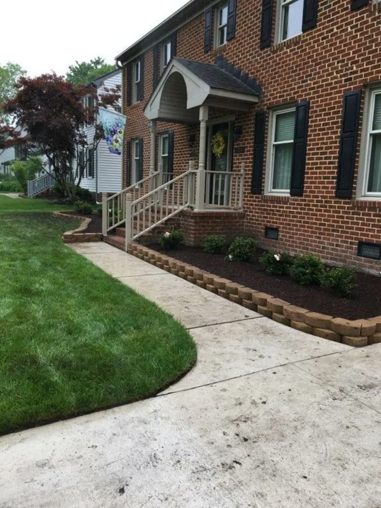 Professional landscape design for year-round maintenance in Chesapeake, VA by Freedom Land Works