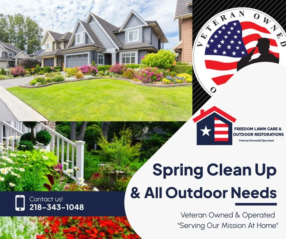 Professional yard maintenance for outdoor upgrades in Barnum, MN by Freedom Lawn care & Outdoor Restorations