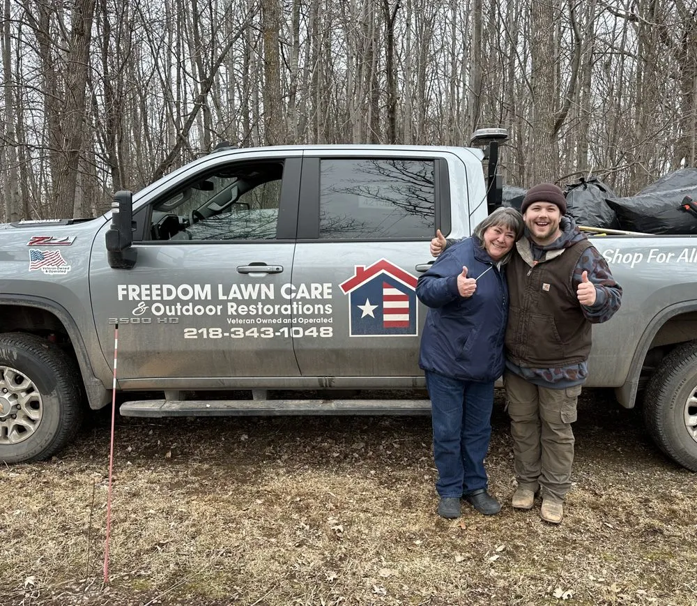 Reliable yard cleanup service for year-round maintenance across Barnum, MN - Freedom Lawn care & Outdoor Restorations