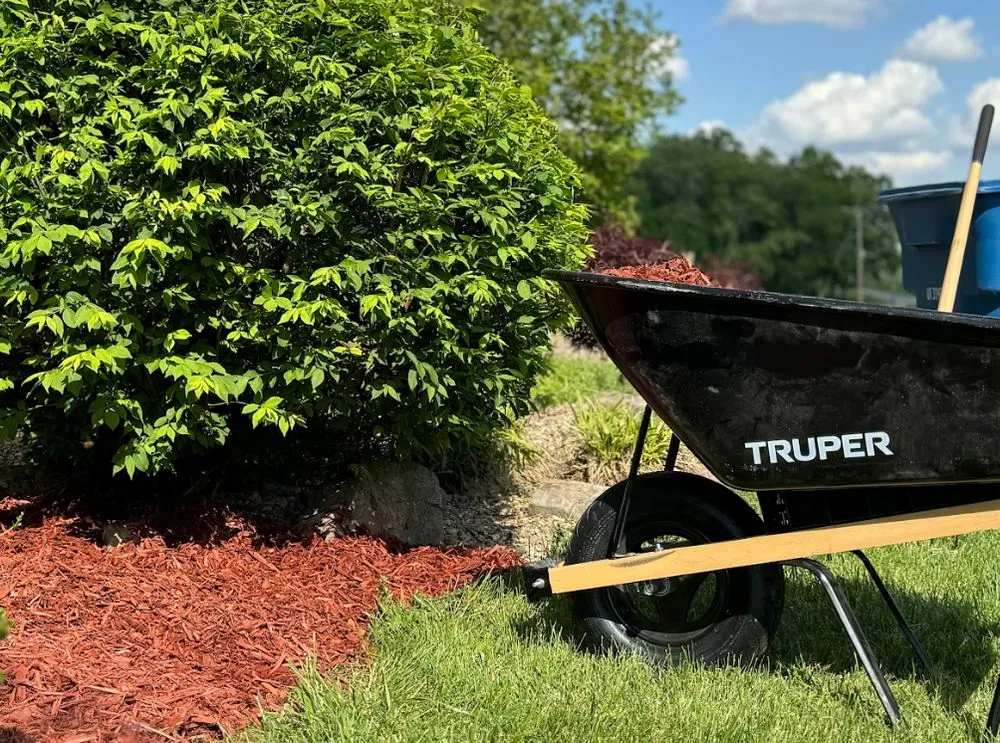 Affordable garden landscaping in Oblong, IL by Freedom Lawn Care Services