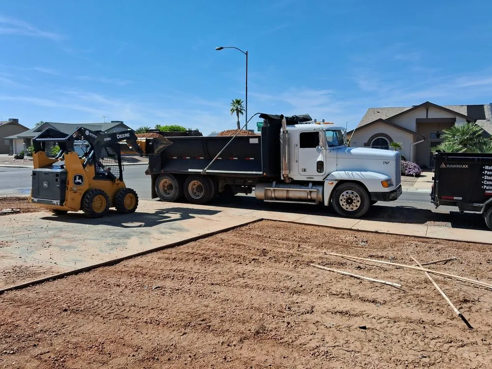 Affordable lawn care service with custom design in Queen Creek, AZ by Freedom Mountain Excavation