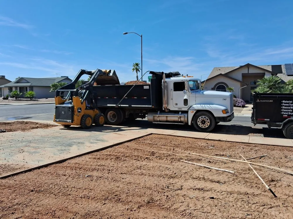 Custom garden landscaping in Queen Creek, AZ - Freedom Mountain Excavation