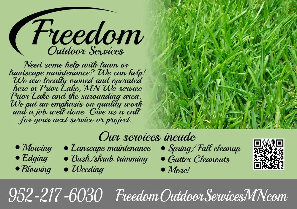 Reliable lawn care service with custom design across Prior Lake, MN - Freedom Outdoor Services