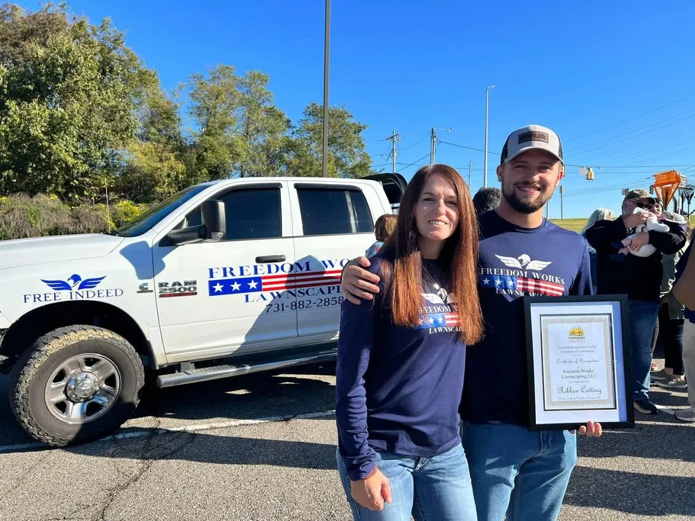 Reliable lawn mowing service in Newbern, TN by Freedom Works Lawnscaping