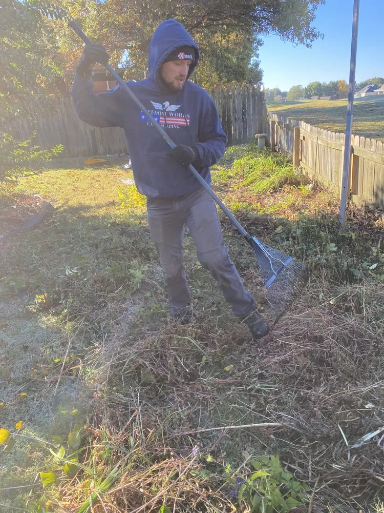 Affordable lawn care service for beautiful yards in Newbern, TN by Freedom Works Lawnscaping