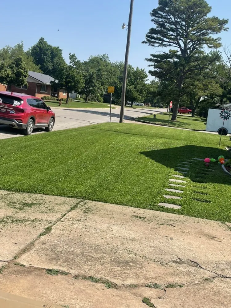 Professional lawn mowing service for outdoor upgrades across Chickasha, OK - Freeman Lawn Care