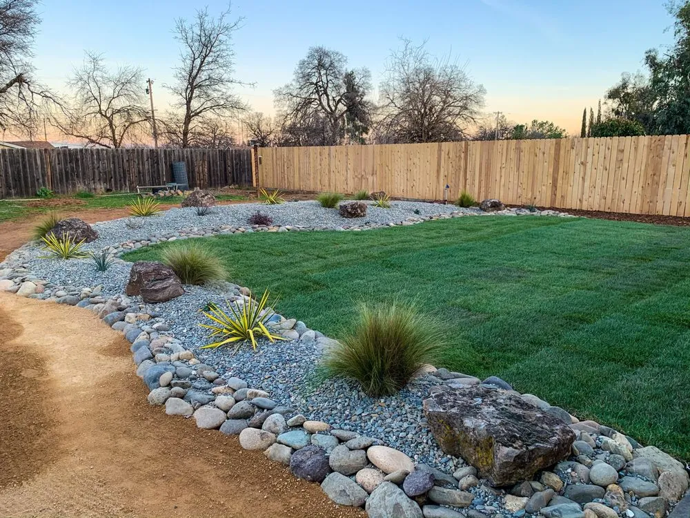 Custom landscape installation in Redding, CA by Freestyle Landscaping