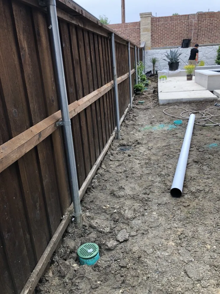 Local landscape design with custom design across Frisco, TX - French Drainage System & Sprinkler Repair Services