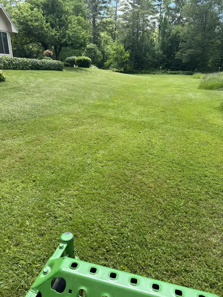 Custom landscape installation with custom design across Wilton, ME - French’s Lawn Care