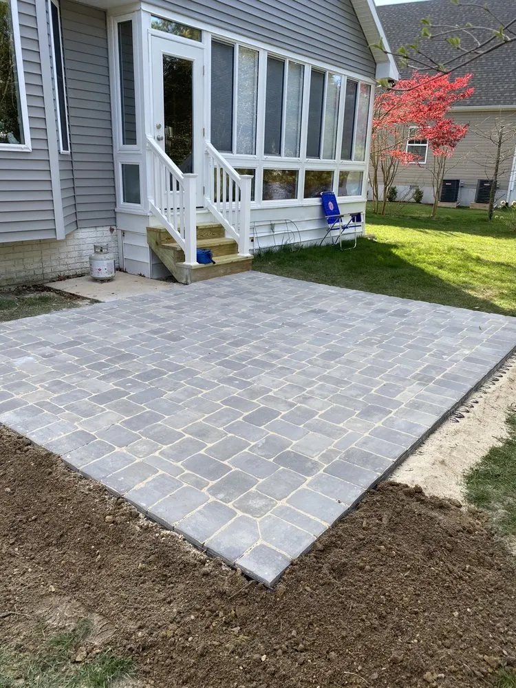 Custom residential landscaping with custom design across Marion Station, MD - Freni Hardscapes
