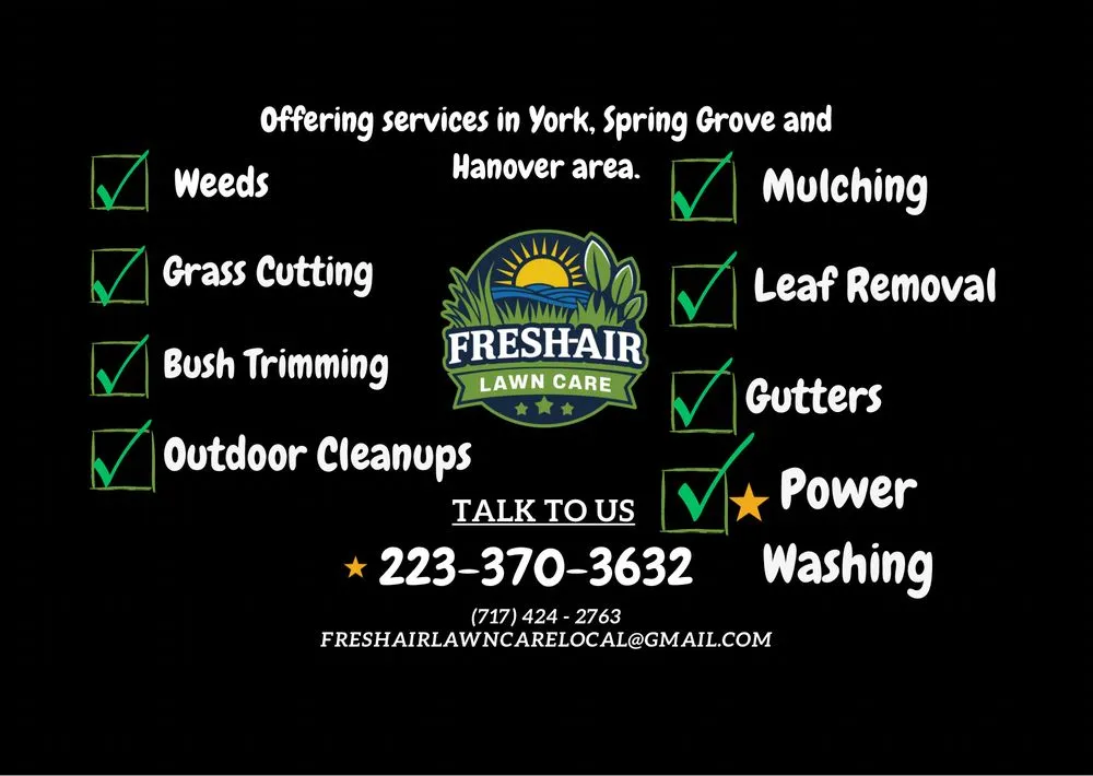 Top-rated landscaping services for residential properties across Spring Grove, PA - Fresh Air Lawn Care
