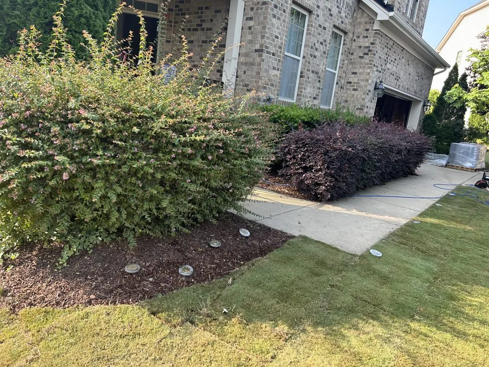 Custom landscape installation for homes across Four Oaks, NC - Fresh Cut