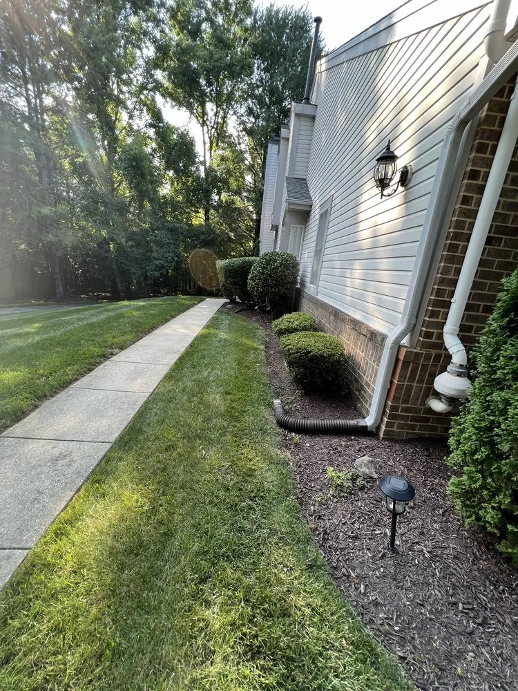 Custom landscape installation in Gambrills, MD by Fresh Cutts