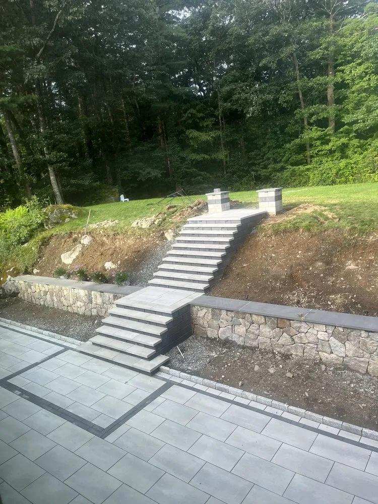 Local lawn care service with custom design in Hudson, MA by Fresh Landscaping And Masonry