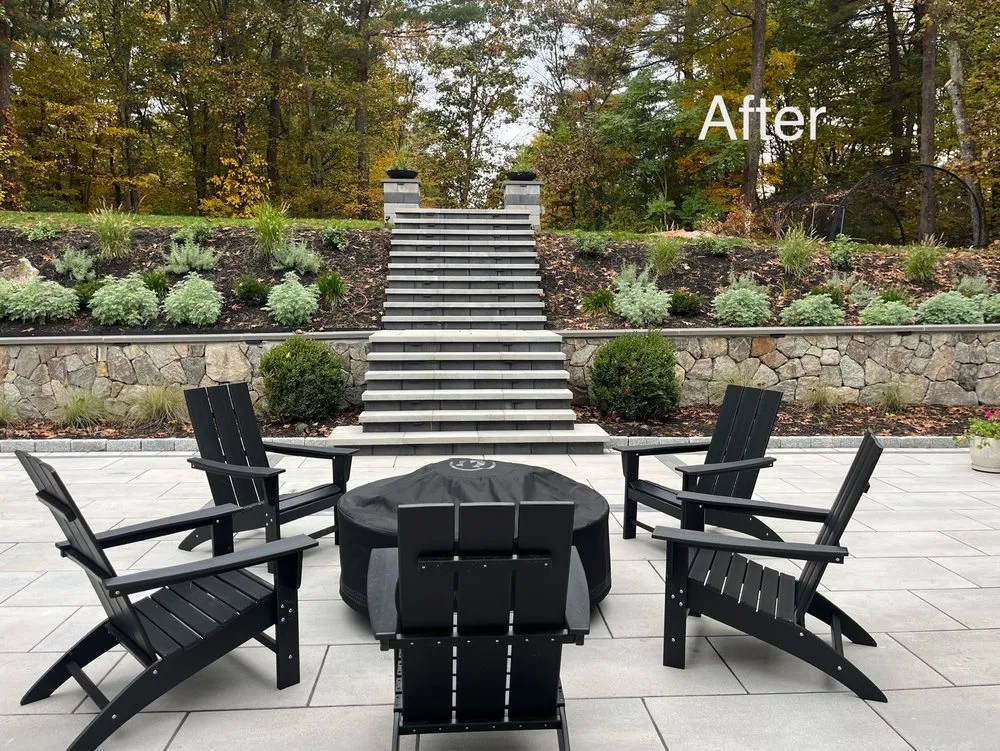 Affordable outdoor landscaping with custom design across Hudson, MA - Fresh Landscaping And Masonry