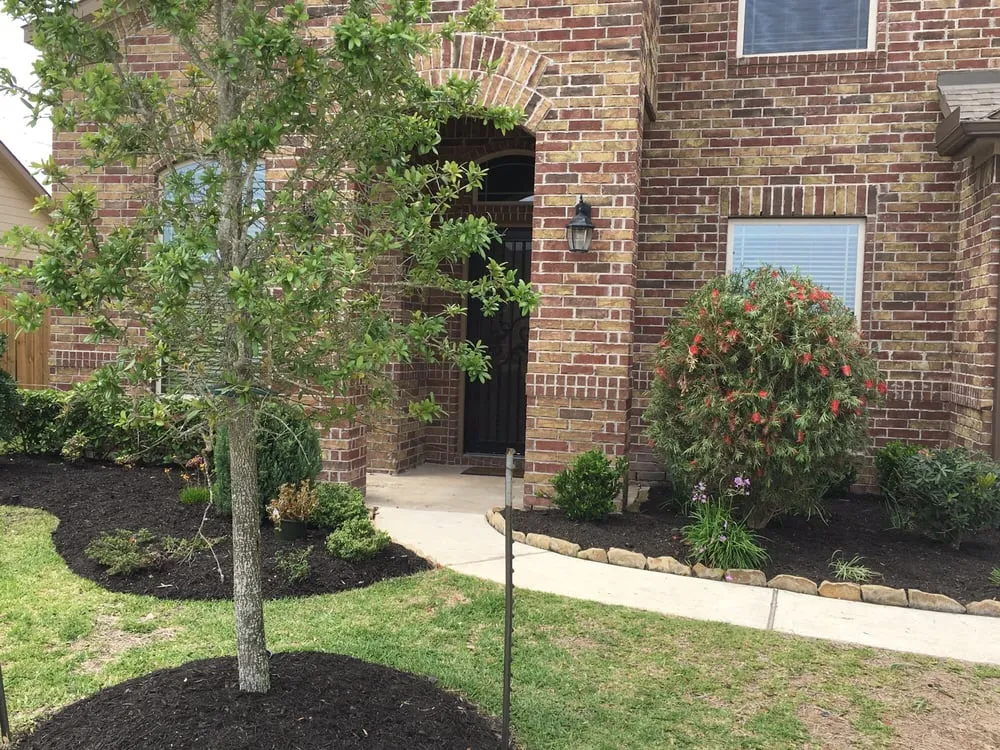 Affordable landscape installation for year-round maintenance in Houston, TX by Fresh Lawn Mowing Service