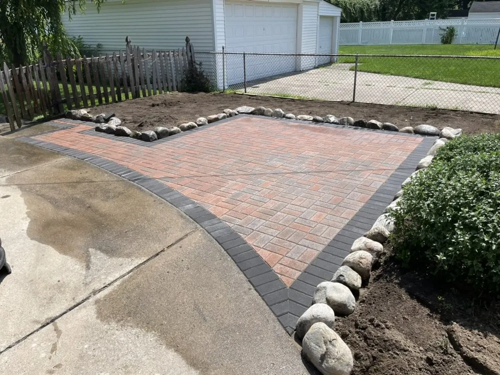 Custom landscape installation in Dearborn, MI - Fresh Looks Landscaping