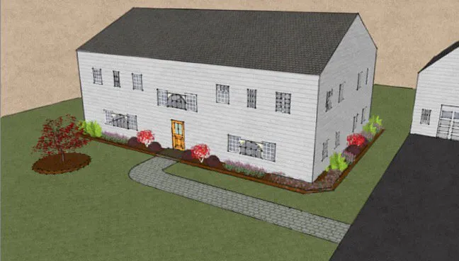 Custom landscape design in Auburn, ME by Fresh Start Landscape